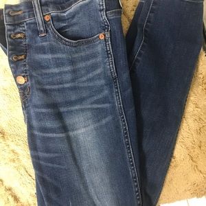 Madewell high rise skinny jeans